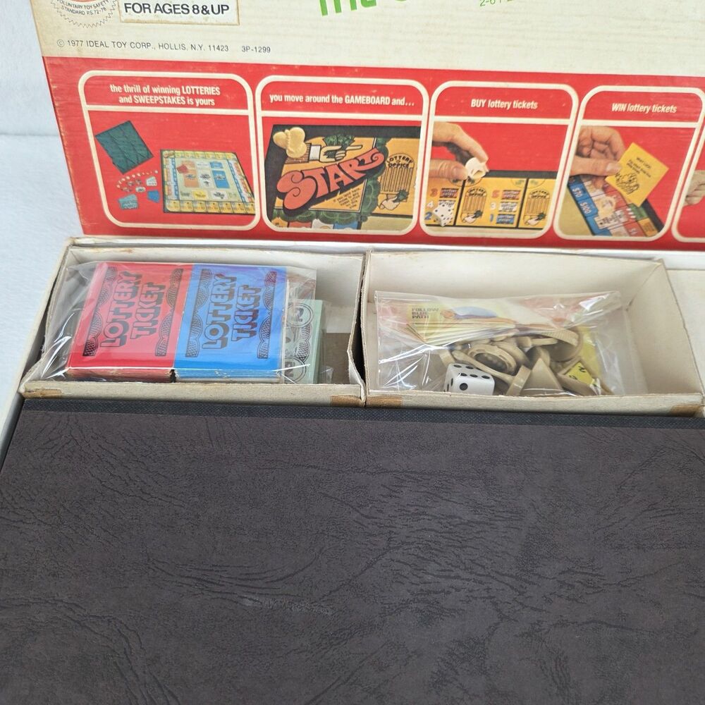Vintage 1977 The Winning Ticket Home Lottery Board Game Ideal Complete Nice - Picture 3 of 16